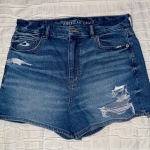 AE Stretch Curvy Denim Mom Shorts